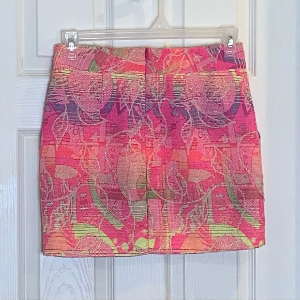 Aqua Neon Print Skirt Size XS